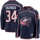 Miesten Columbus Blue Jackets Cole Sillinger 34 Pelipaita Navy Breakaway Koti