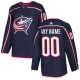 Miesten Columbus Blue Jackets Custom Pelipaita Navy Authentic