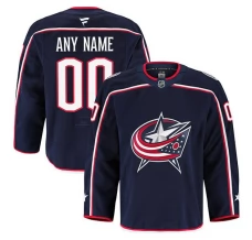 Miesten Columbus Blue Jackets Custom Pelipaita Navy Authentic Pro Koti