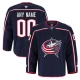 Miesten Columbus Blue Jackets Custom Pelipaita Navy Authentic Pro Koti