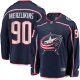 Miesten Columbus Blue Jackets Elvis Merzlikins 90 Pelipaita Navy Breakaway Koti