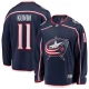 Miesten Columbus Blue Jackets Luke Kunin 11 Pelipaita Navy Breakaway Koti
