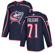 Miesten Columbus Blue Jackets Nick Foligno 71 Pelipaita Navy Authentic