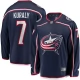 Miesten Columbus Blue Jackets Sean Kuraly 7 Pelipaita Navy Breakaway Koti