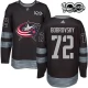 Miesten Columbus Blue Jackets Sergei Bobrovsky 72 Pelipaita 1917-2017 100th Anniversary Patch Musta Authentic