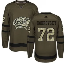 Miesten Columbus Blue Jackets Sergei Bobrovsky 72 Pelipaita Camo Green Authentic