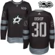 Miesten Dallas Stars Ben Bishop 30 Pelipaita 1917-2017 100th Anniversary Patch Musta Authentic