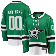 Miesten Dallas Stars Custom Pelipaita Vihreä Breakaway Koti