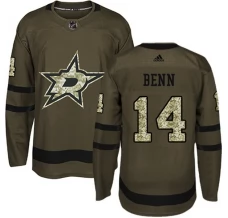 Miesten Dallas Stars Jamie Benn 14 Pelipaita Camo Green Authentic