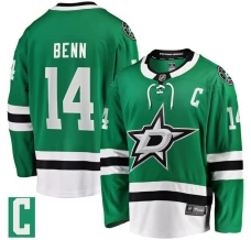 Miesten Dallas Stars Jamie Benn 14 Pelipaita Captain Patch Vihreä Breakaway Koti