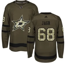 Miesten Dallas Stars Jaromir Jagr 68 Pelipaita Camo Green Authentic