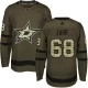 Miesten Dallas Stars Jaromir Jagr 68 Pelipaita Camo Green Authentic