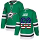 Miesten Dallas Stars Jaromir Jagr 68 Pelipaita USA Flag Fashion Kelly Green Authentic