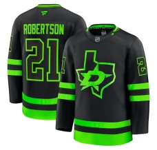 Miesten Dallas Stars Jason Robertson 21 Pelipaita 2020-21 Musta Premium Vaihtoehtoinen