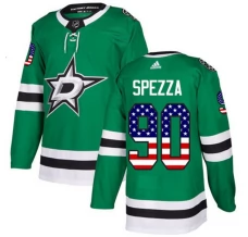 Miesten Dallas Stars Jason Spezza 90 Pelipaita USA Flag Fashion Kelly Green Authentic