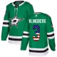Miesten Dallas Stars John Klingberg 3 Pelipaita USA Flag Fashion Kelly Green Authentic