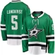 Miesten Dallas Stars Nils Lundkvist 5 Pelipaita Vihreä Premier Breakaway Koti