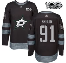 Miesten Dallas Stars Tyler Seguin 91 Pelipaita 1917-2017 100th Anniversary Patch Musta Authentic
