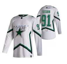 Miesten Dallas Stars Tyler Seguin 91 Pelipaita 2020-21 Reverse Retro Valkoinen Authentic