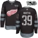 Miesten Detroit Red Wings Anthony Mantha 39 Pelipaita 1917-2017 100th Anniversary Patch Musta Authentic