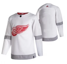 Miesten Detroit Red Wings Blank Pelipaita 2020-21 Reverse Retro Valkoinen Authentic