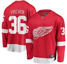 Miesten Detroit Red Wings Christian Fischer 36 Pelipaita Punainen Breakaway Koti