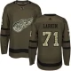 Miesten Detroit Red Wings Dylan Larkin 71 Pelipaita Camo Green Authentic