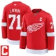 Miesten Detroit Red Wings Dylan Larkin 71 Pelipaita Captain Patch Punainen Premium Koti