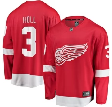 Miesten Detroit Red Wings Justin Holl 3 Pelipaita Punainen Breakaway Koti