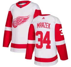 Miesten Detroit Red Wings Petr Mrazek 34 Pelipaita Valkoinen Authentic