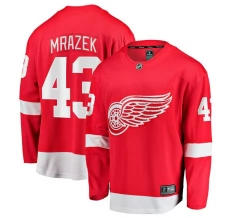 Miesten Detroit Red Wings Petr Mrazek 43 Pelipaita Punainen Breakaway Koti