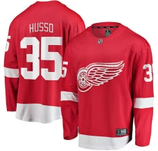 Miesten Detroit Red Wings Ville Husso 35 Pelipaita Punainen Breakaway Koti