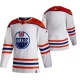 Miesten Edmonton Oilers Blank Pelipaita 2020-21 Reverse Retro Valkoinen Authentic
