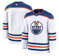 Miesten Edmonton Oilers Blank Pelipaita Valkoinen Premium Vieras