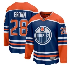 Miesten Edmonton Oilers Connor Brown 28 Pelipaita Royal Breakaway Koti