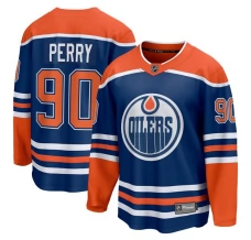 Miesten Edmonton Oilers Corey Perry 90 Pelipaita Royal Premier Breakaway Koti
