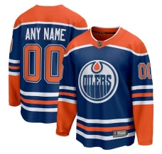 Miesten Edmonton Oilers Custom Pelipaita Royal Breakaway Koti