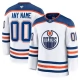 Miesten Edmonton Oilers Custom Pelipaita Valkoinen Premium Vieras