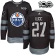 Miesten Edmonton Oilers Milan Lucic 27 Pelipaita 1917-2017 100th Anniversary Patch Musta Authentic