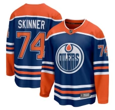 Miesten Edmonton Oilers Stuart Skinner 74 Pelipaita Royal Breakaway Koti