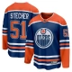 Miesten Edmonton Oilers Troy Stecher 51 Pelipaita Royal Premier Breakaway Koti