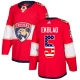 Miesten Florida Panthers Aaron Ekblad 5 Pelipaita USA Flag Fashion Punainen Authentic