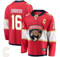 Miesten Florida Panthers Aleksander Barkov 16 Pelipaita Captain Patch Punainen Breakaway Koti