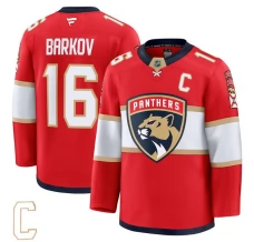 Miesten Florida Panthers Aleksander Barkov 16 Pelipaita Captain Patch Punainen Premium Koti