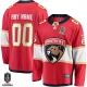 Miesten Florida Panthers Custom Pelipaita 2024 Stanley Cup Champions Patch Punainen Breakaway Koti
