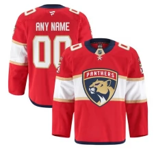 Miesten Florida Panthers Custom Pelipaita Punainen Authentic Pro Koti