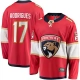 Miesten Florida Panthers Evan Rodrigues 17 Pelipaita Punainen Breakaway Koti