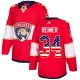Miesten Florida Panthers James Reimer 34 Pelipaita USA Flag Fashion Punainen Authentic