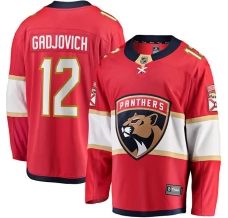 Miesten Florida Panthers Jonah Gadjovich 12 Pelipaita Punainen Premier Breakaway Koti