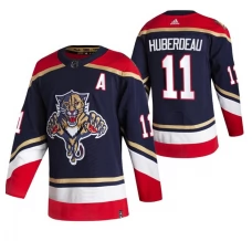Miesten Florida Panthers Jonathan Huberdeau 11 Pelipaita 2020-21 Reverse Retro Navy Authentic